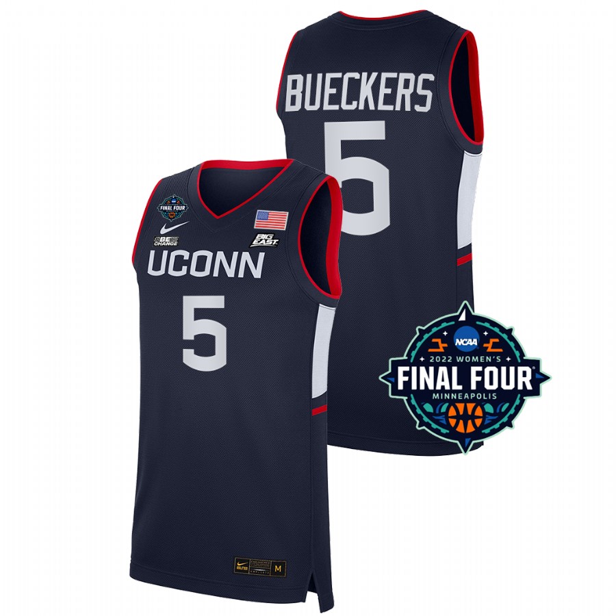 unisex uconn huskies paige bueckers navy 2022 march madness final four ncaa women's basketball jersey