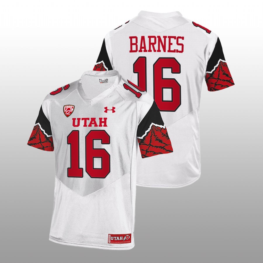utah utes bryson barnes white college football jersey