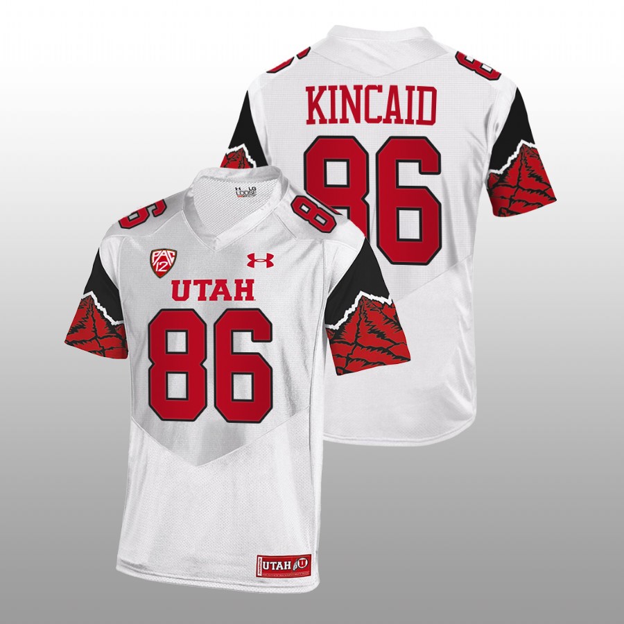 utah utes dalton kincaid white college football jersey