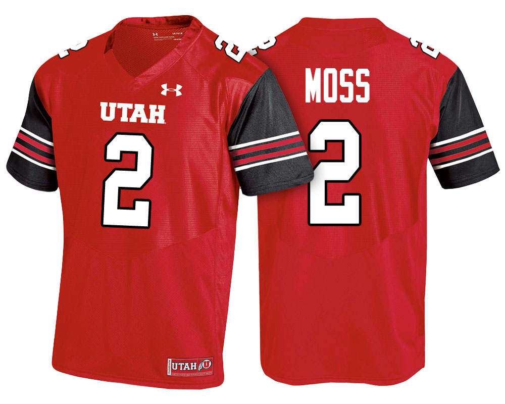 utah utes red zack moss college football jersey