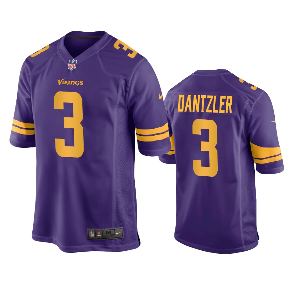 vikings cameron dantzler alternate game purple jersey