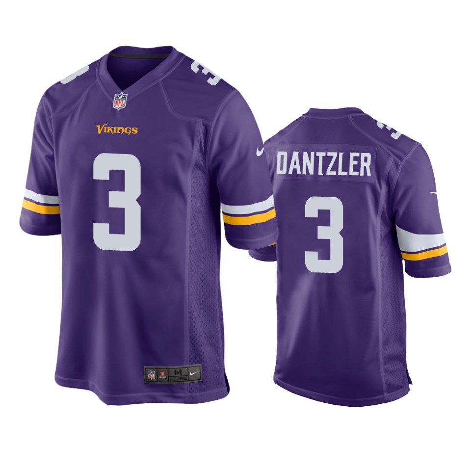 vikings cameron dantzler game purple jersey