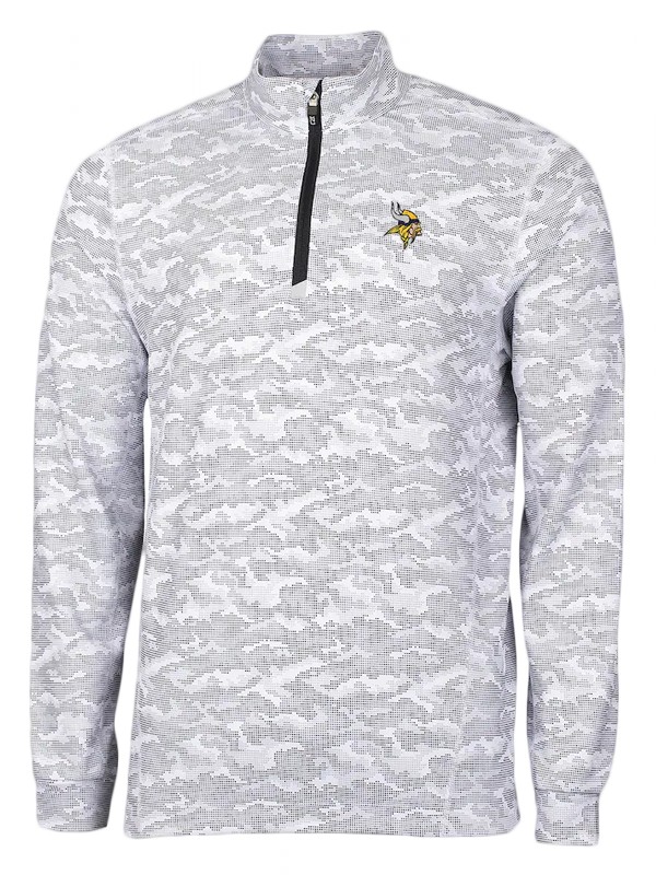 vikings gray traverse camo print drytec jacket