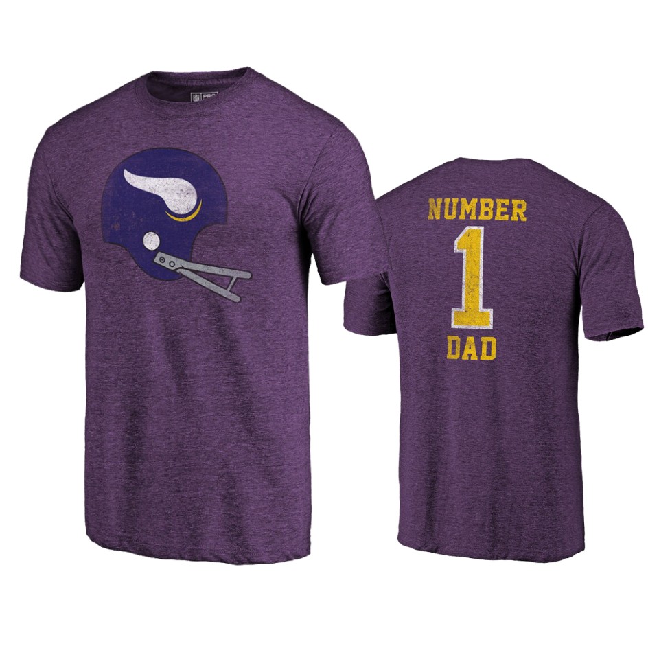 vikings purple 2019 father's day greatest dad t shirt