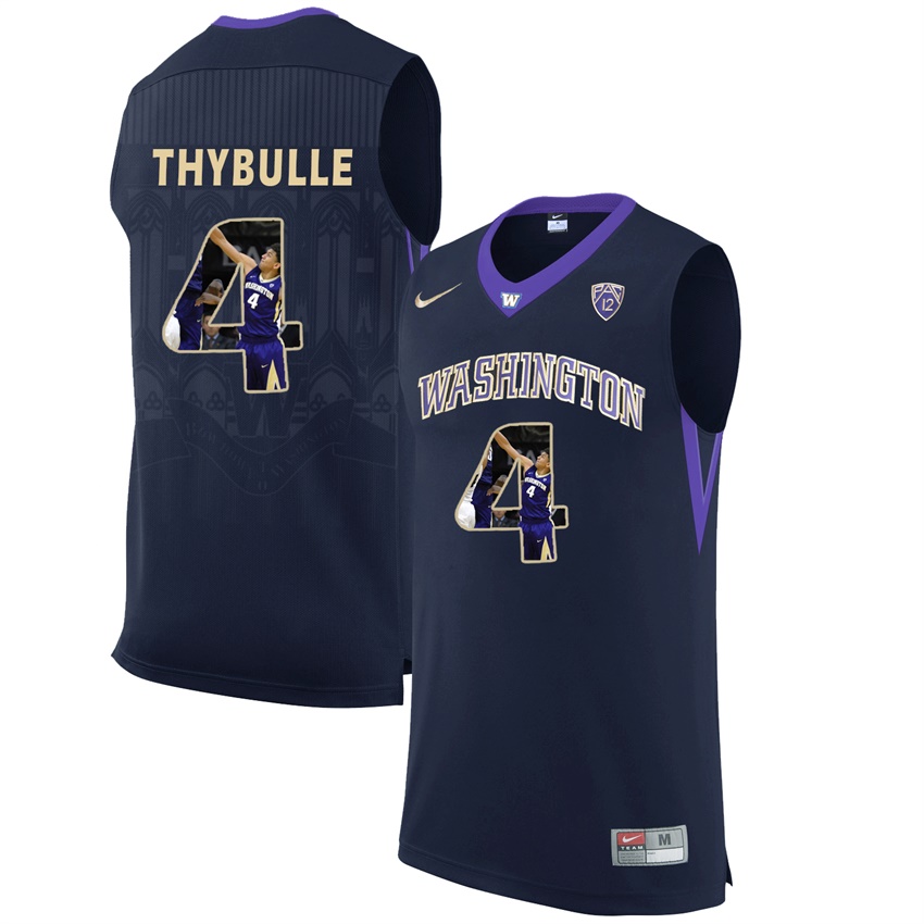 washington huskies black 4 matisse thybulle ncaa college basketball player portrait fashion jersey