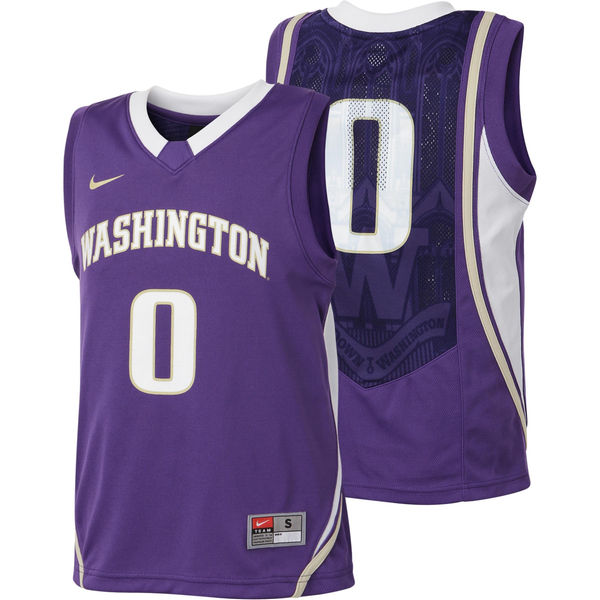 washington huskies blue customized basketball jersey