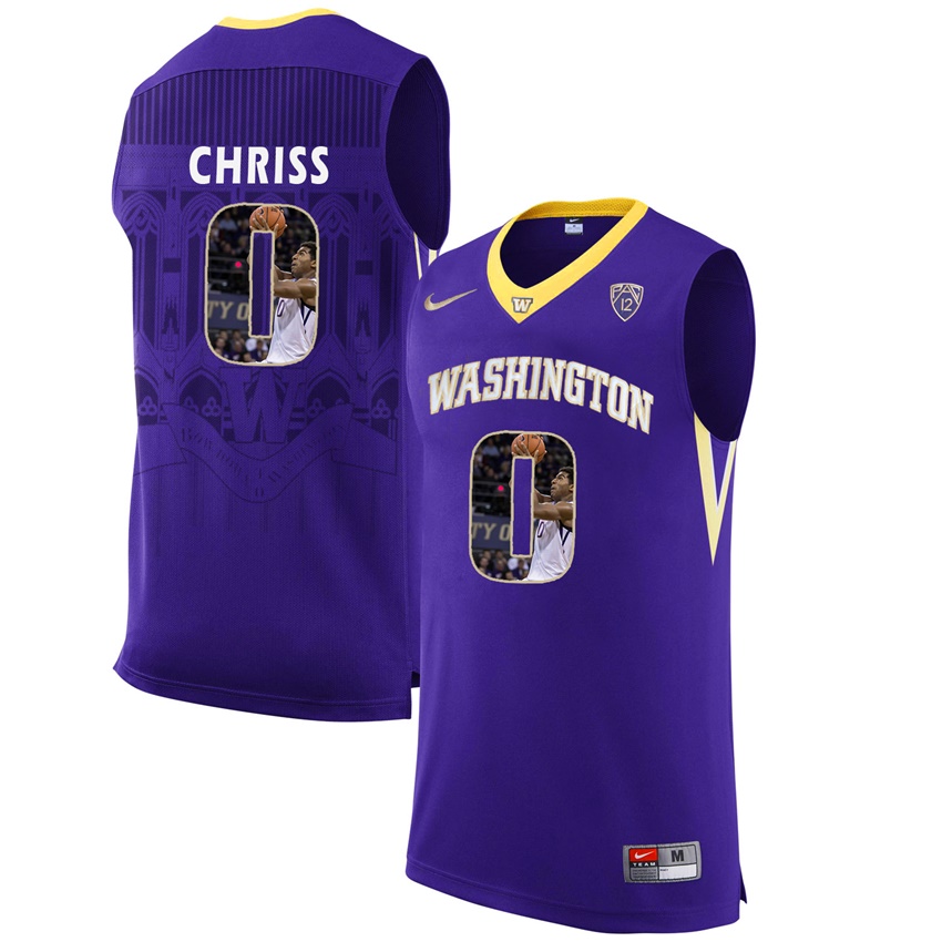 washington huskies purple 0 marquese chriss ncaa college basketball player portrait fashion jersey