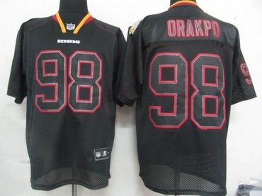 washington red skins 98 opakpo lights out black