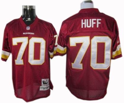 washington redskins #70 sam huff throwback red
