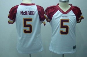 washington redskins 5 mcnabb white 2010 womens field flirt fashion jersey