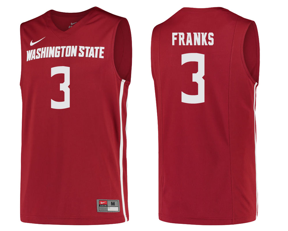 washington state cougars robert franks cardinal college basketball jersey