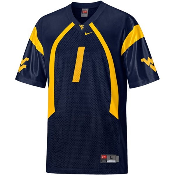 west virginia mountaineers 1 tavon austin blue football youth jersey