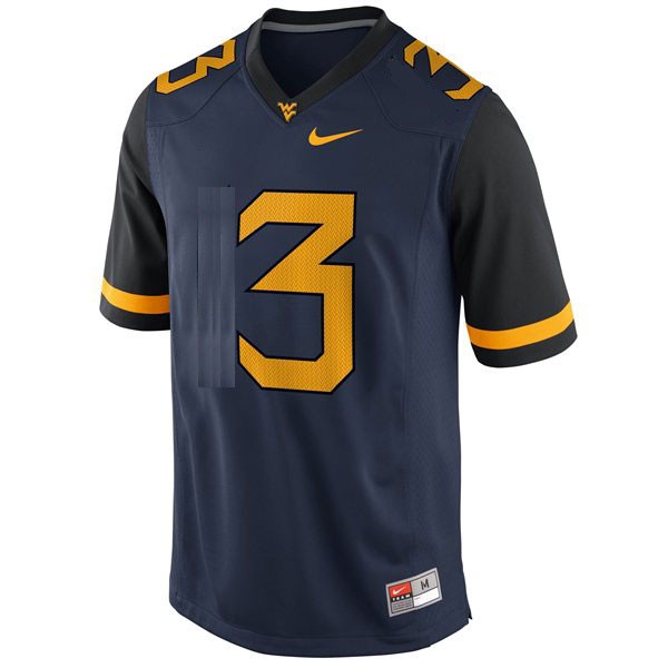 west virginia mountaineers 3 stedman bailey blue football youth jersey