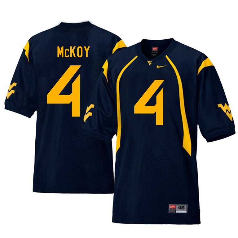 west virginia mountaineers navy kennedy mckoy college football player jersey