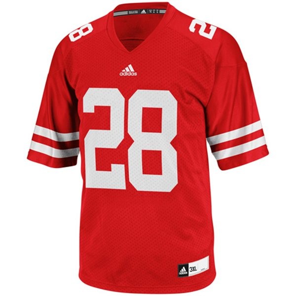 wisconsin badgers 28 montee ball red football jersey