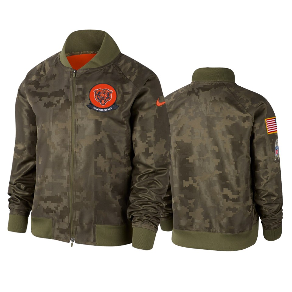 women's bears olive 2019 salute to service jacket