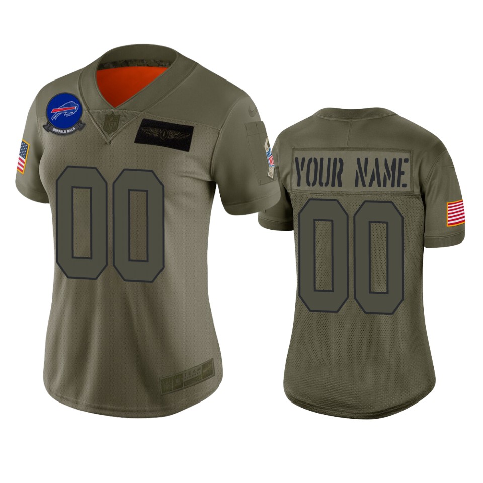 women's bills custom camo limited 2019 salute to service jersey