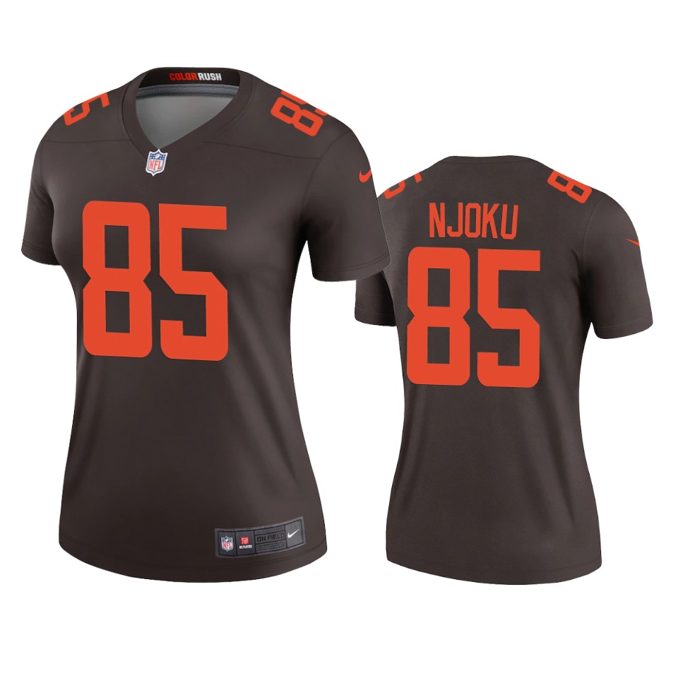 women's browns david njoku brown 2020 alternate legend jersey