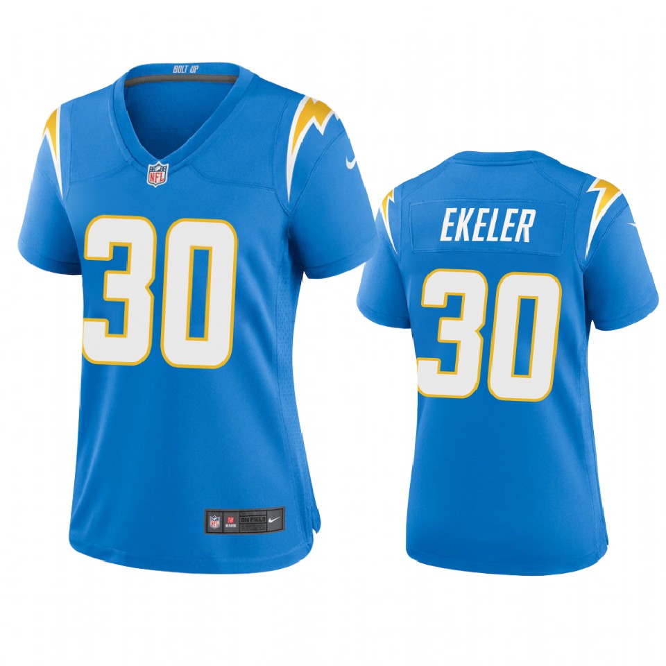 women's chargers austin ekeler powder blue 2020 game jersey