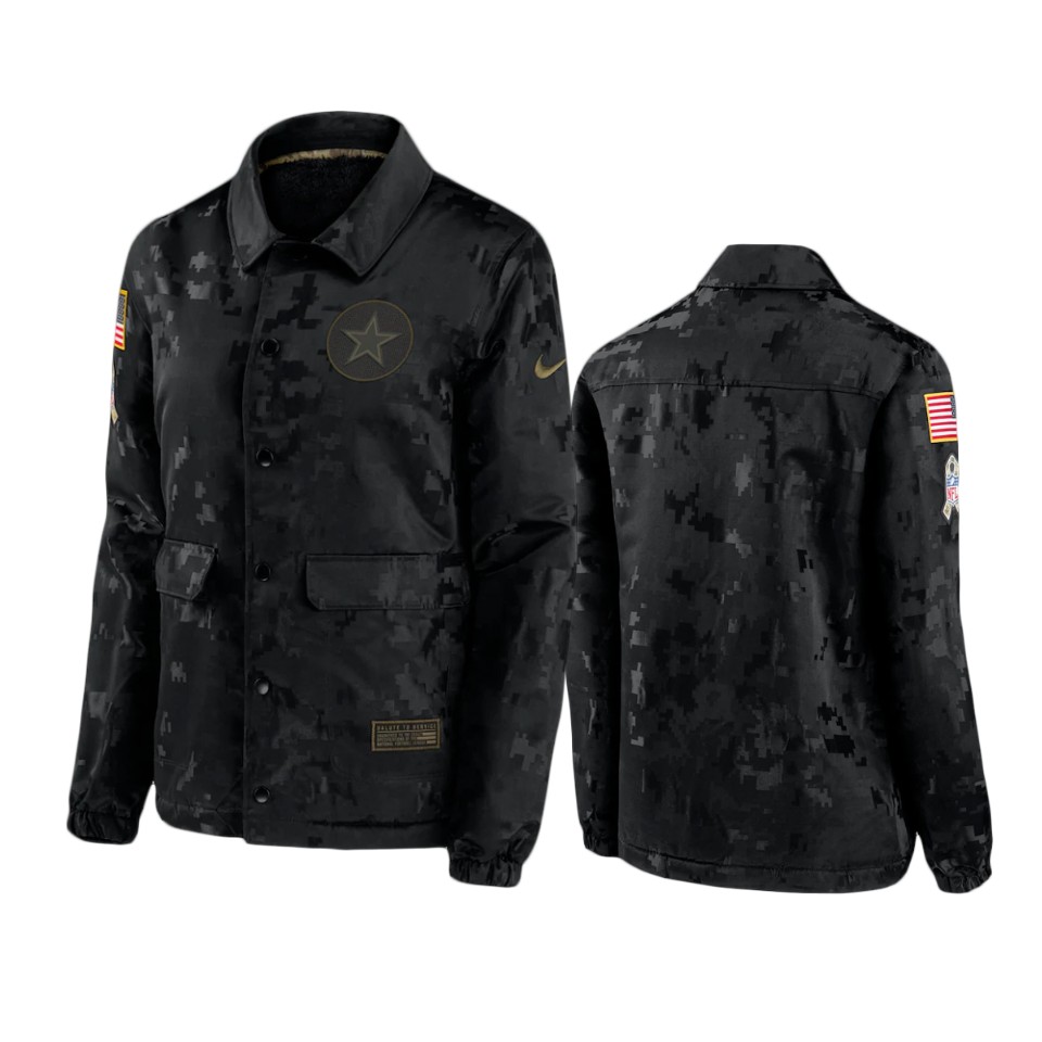 women's cowboys camo 2020 salute to service full snap jacket