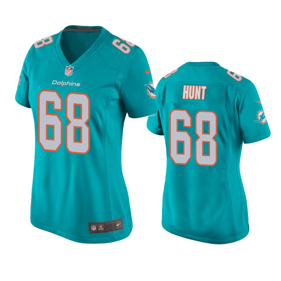 women's dolphins robert hunt aqua game jersey