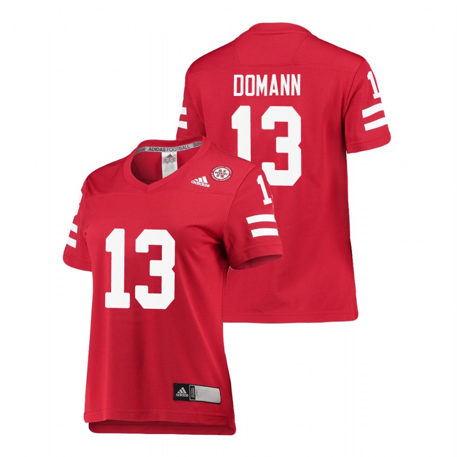 women's nebraska cornhuskers jojo domann scarlet replica college football jersey