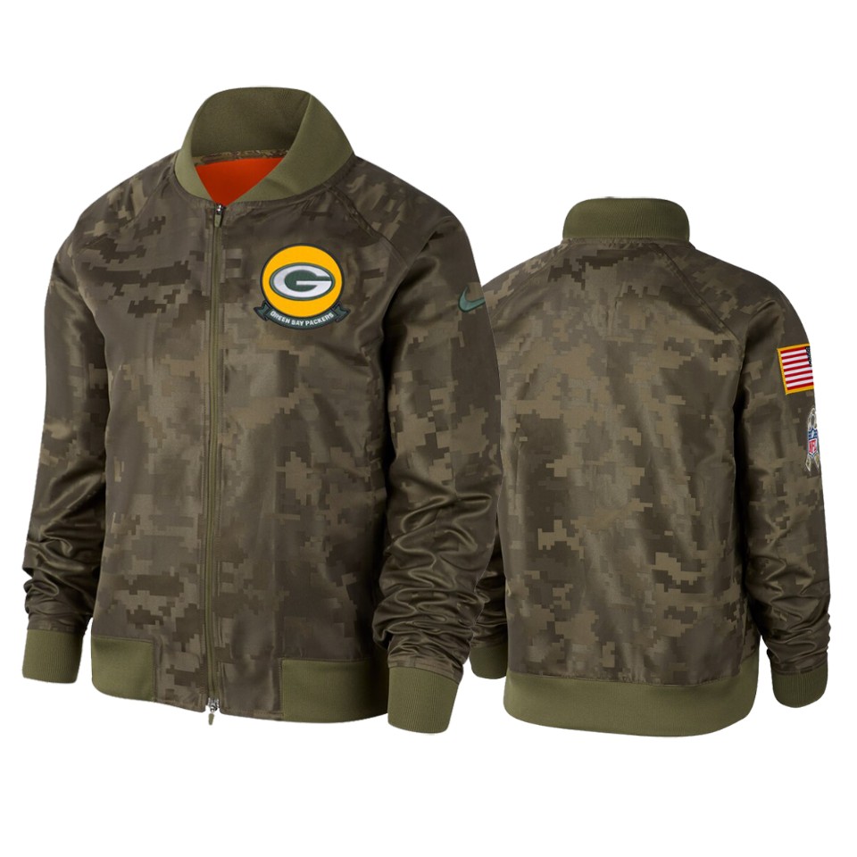 women's packers olive 2019 salute to service jacket