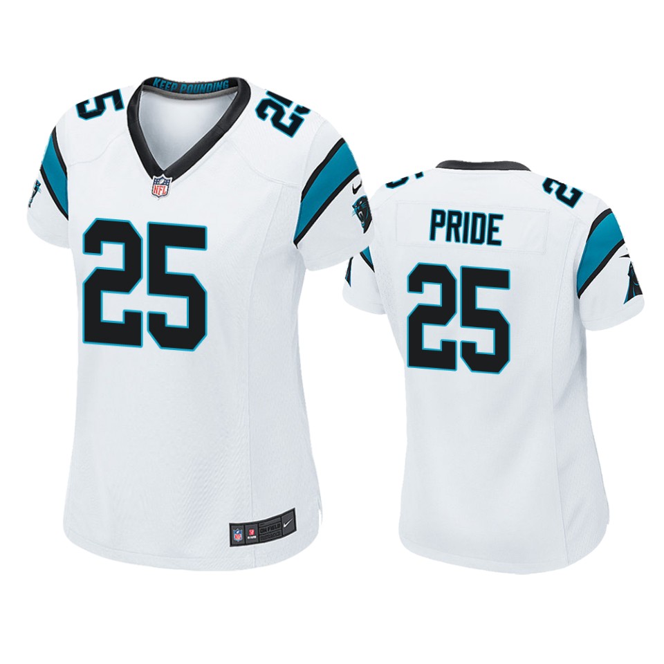 women's panthers troy pride white game jersey