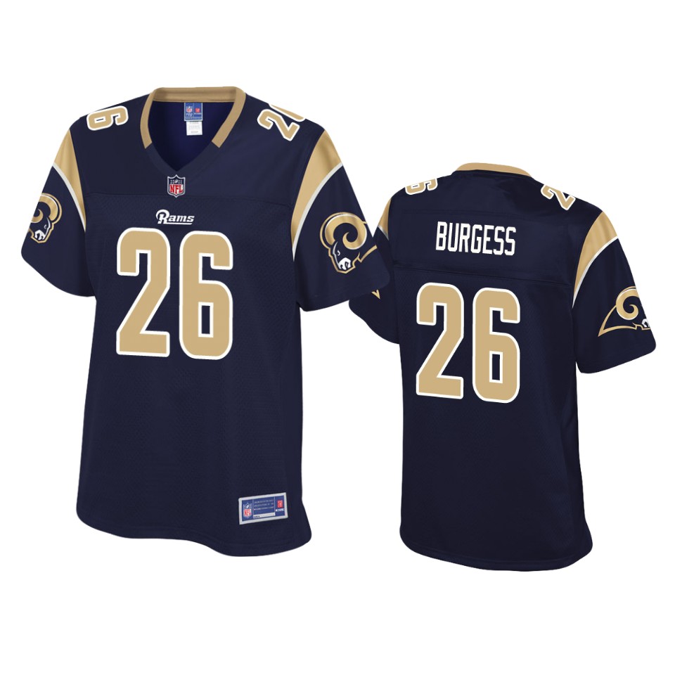 women's rams terrell burgess navy pro line jersey