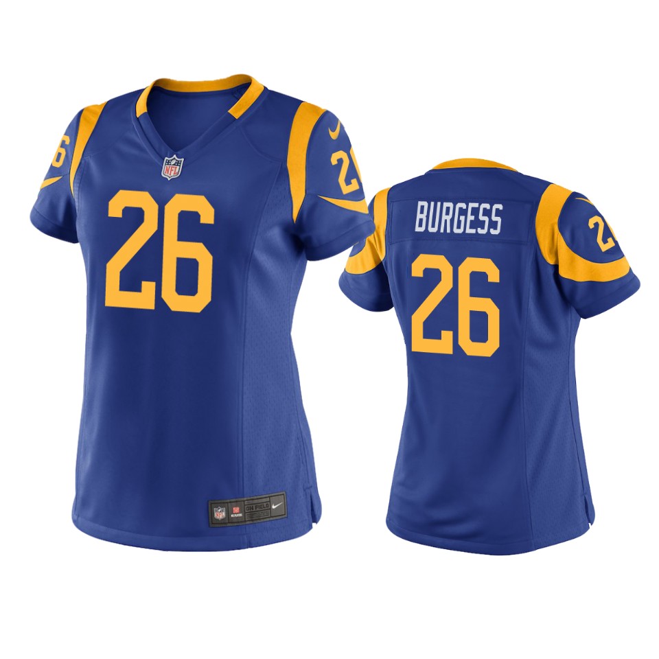 women's rams terrell burgess royal game jersey