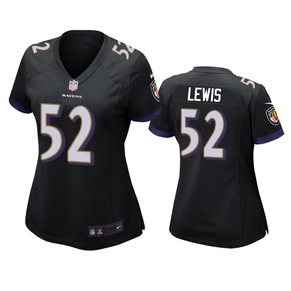 women's ravens ray lewis black game jersey
