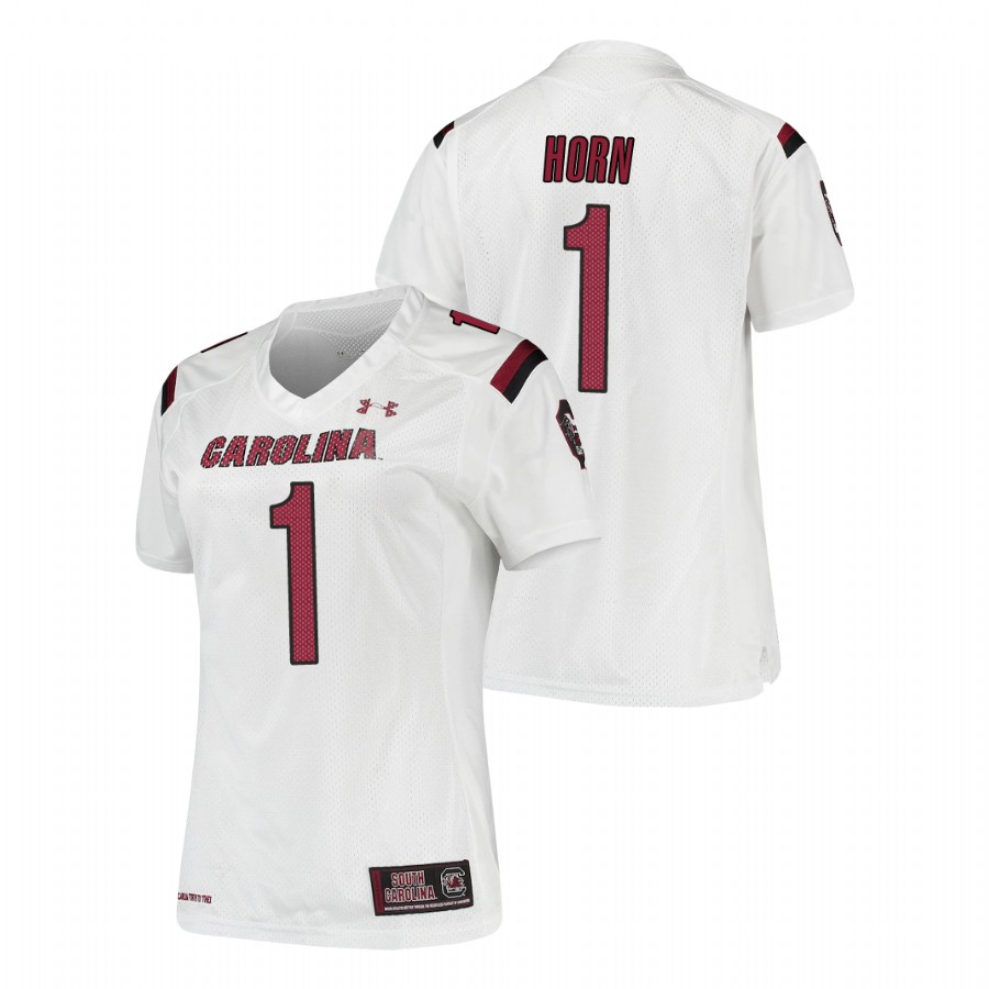 women's south carolina gamecocks jaycee horn white replica football jersey