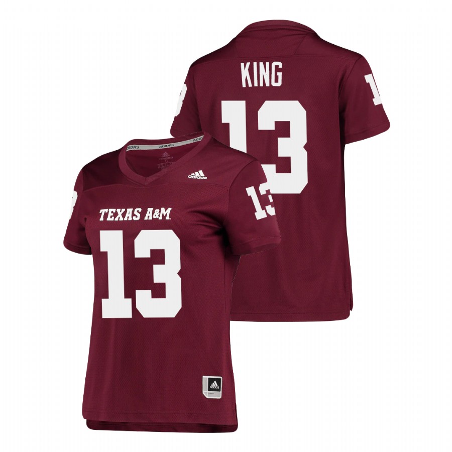 women's texas a&m aggies haynes king replica college football maroon jersey