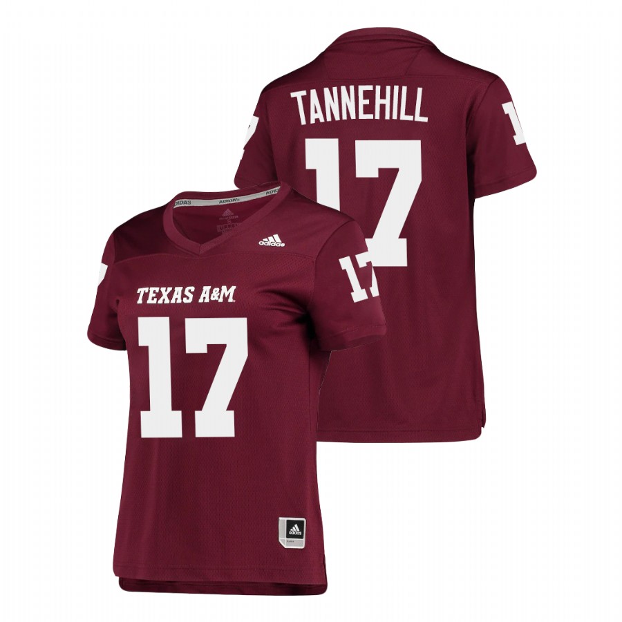 women's texas a&m aggies ryan tannehill replica college football maroon jersey