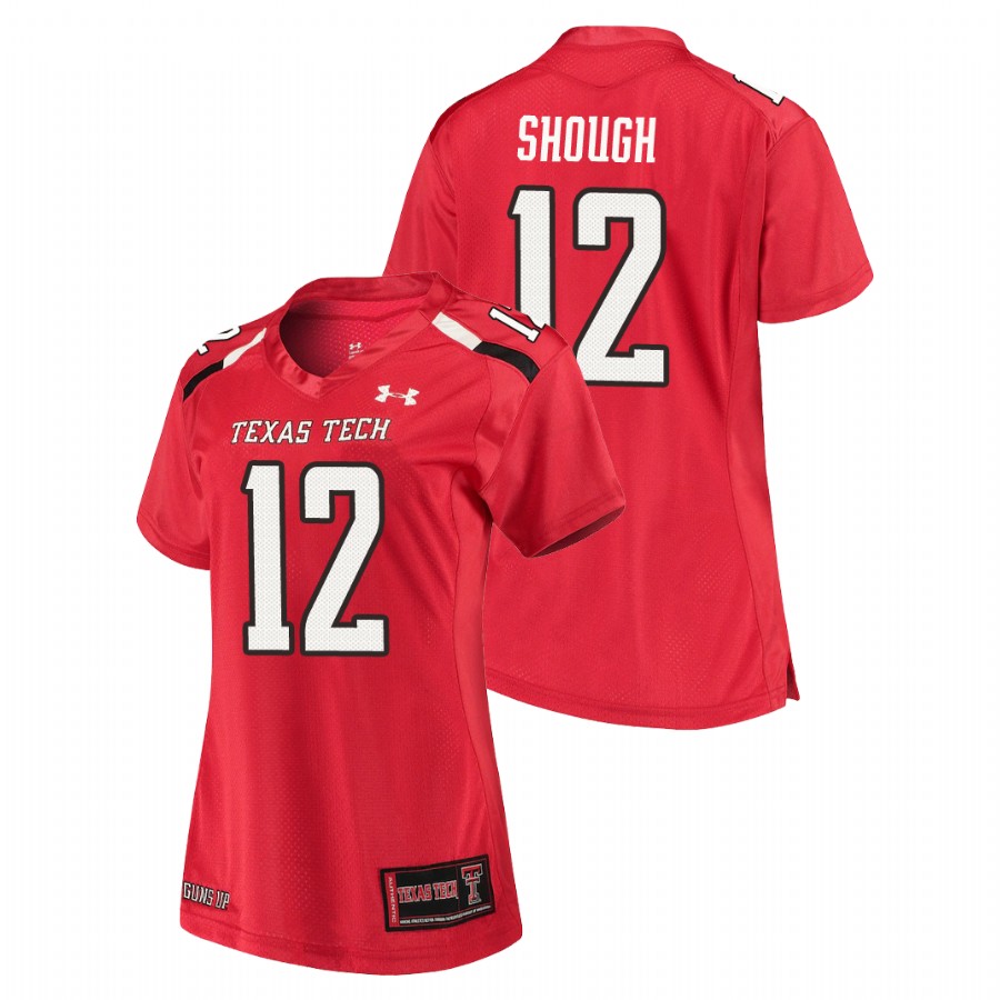 women's texas tech red raiders tyler shough red replica jersey