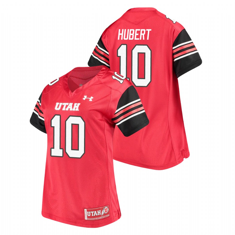 women's utah utes r.j. hubert performance football replica red jersey