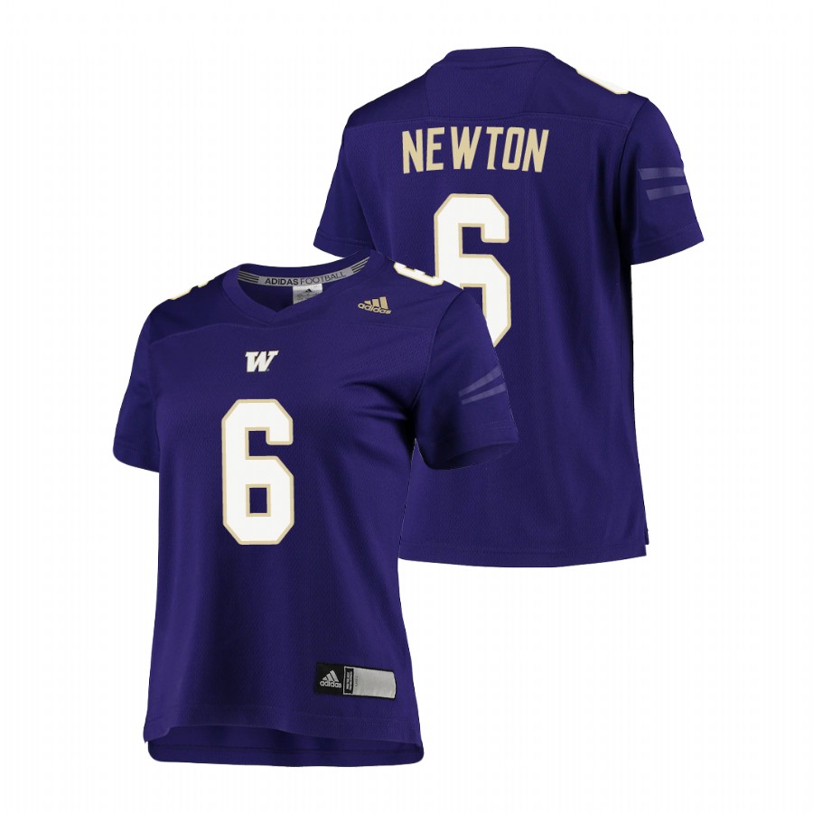 women's washington huskies richard newton purple replica football jersey