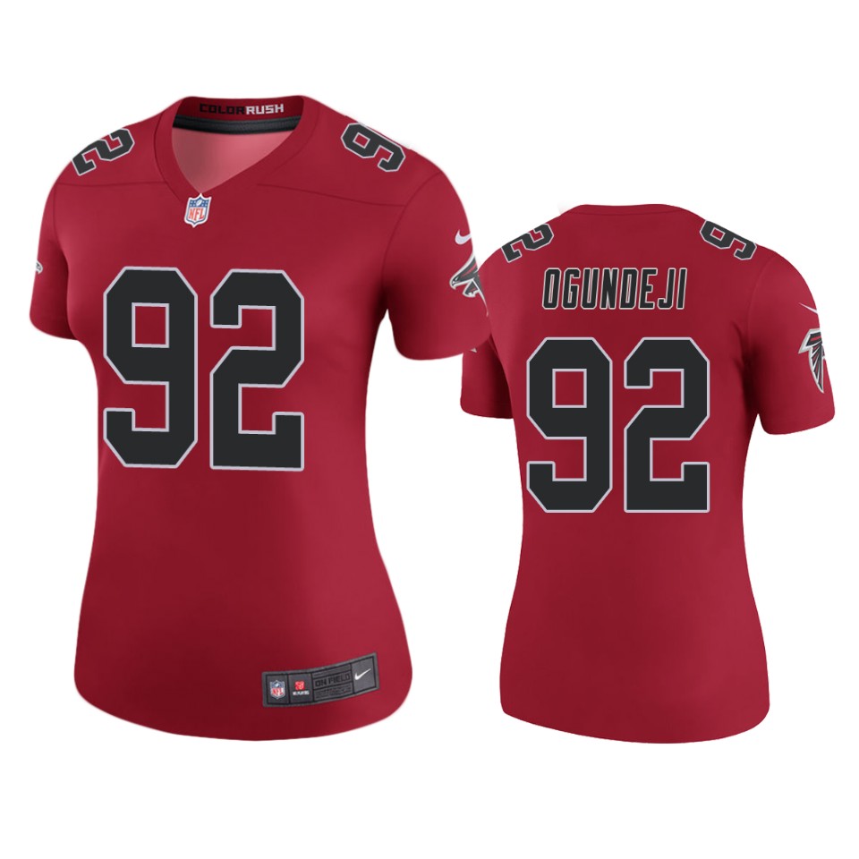 women-adetokunbo-ogundeji-falcons-red-color-rush-legend-jersey