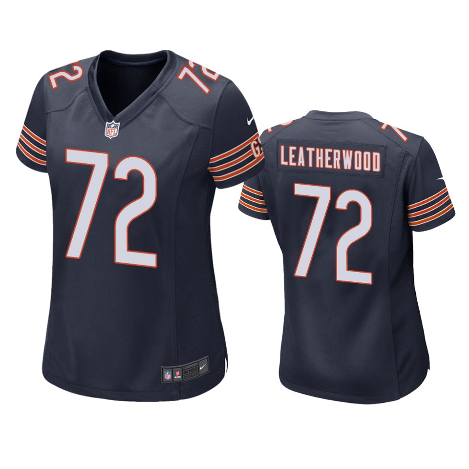 women alex leatherwood bears game navy jersey
