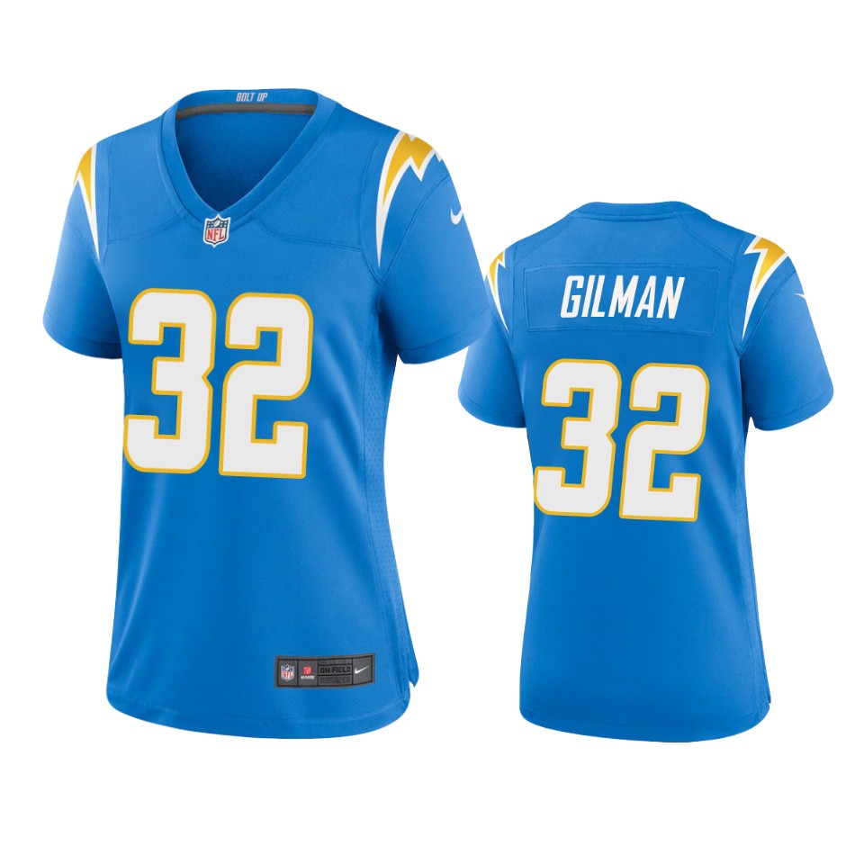 women alohi gilman chargers powder blue game jersey