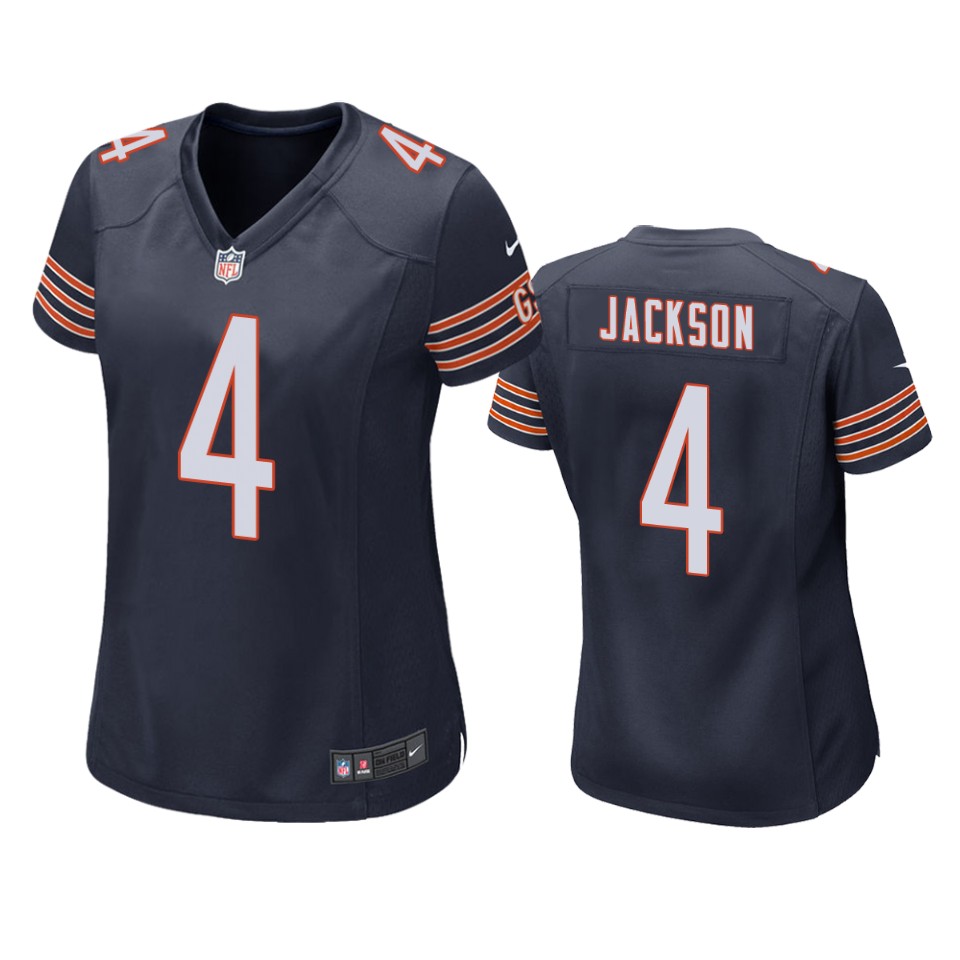 women bears eddie jackson navy game jersey