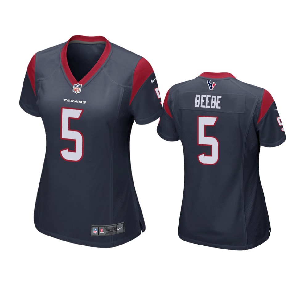 women beebe texans game navy jersey