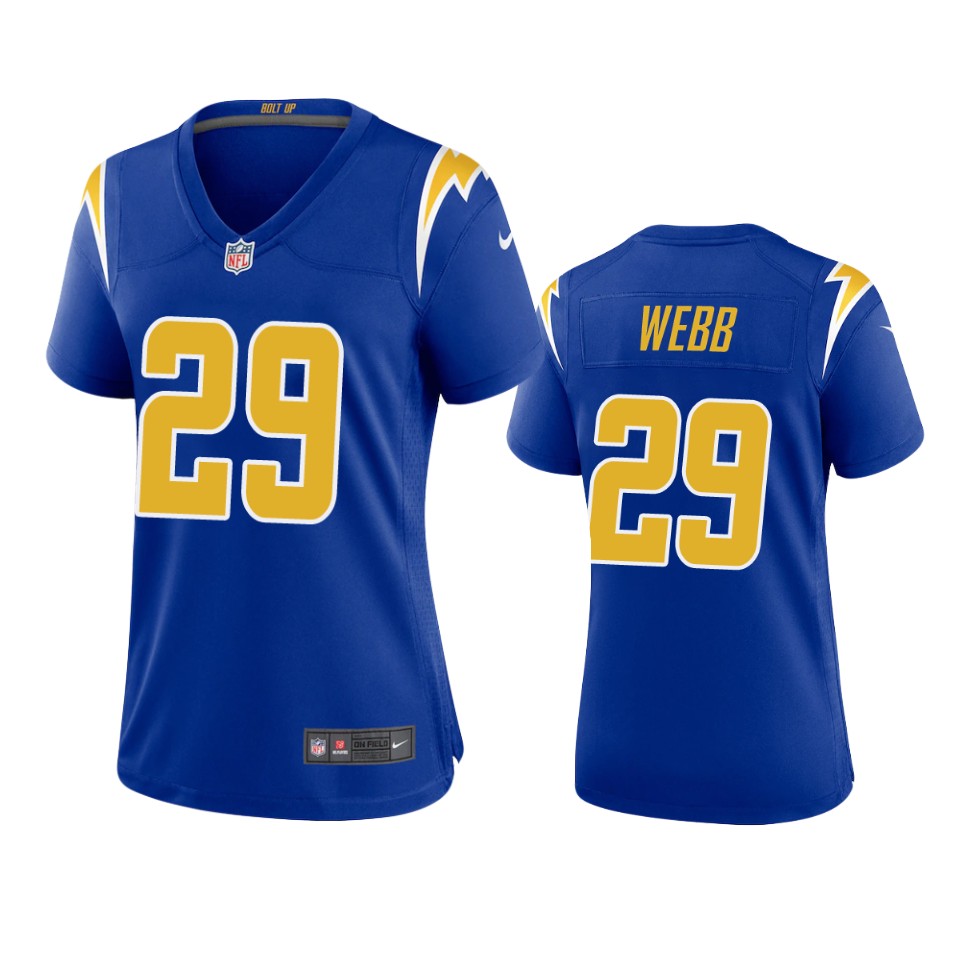 women chargers mark webb royal alternate game jersey