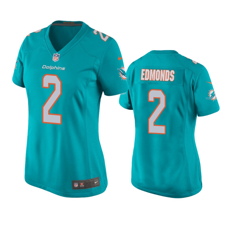 women chase edmonds dolphins game aqua jersey