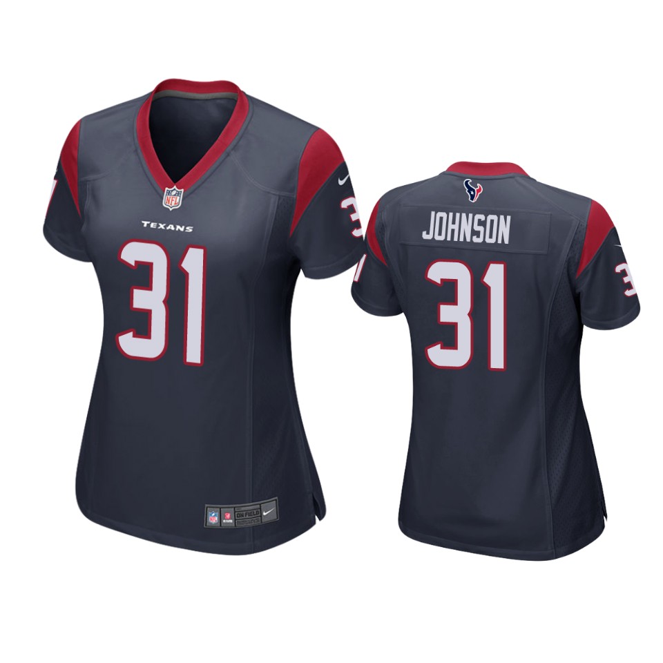 women david johnson texans navy game jersey