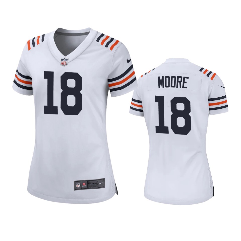 women david moore bears white game jersey 0a