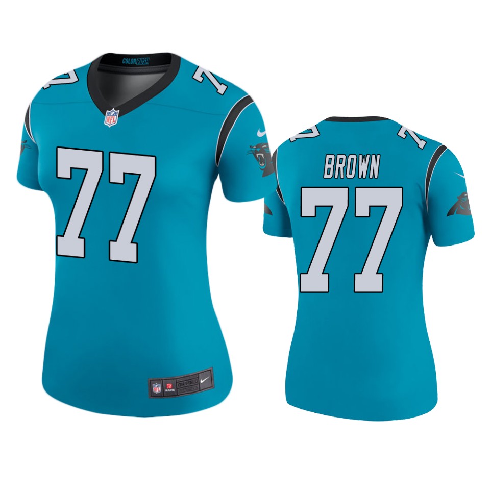 women deonte brown panthers blue color rush legend jersey