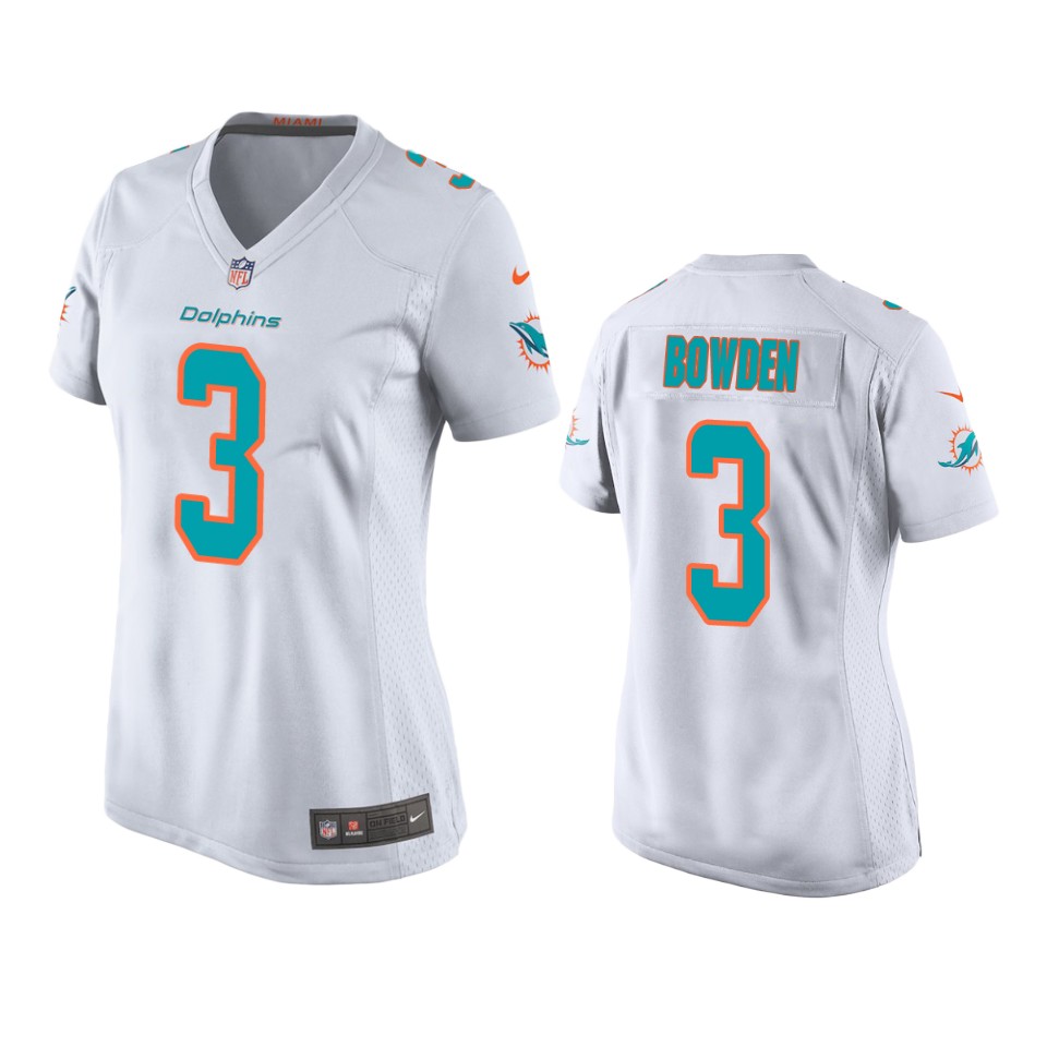 women dolphins lynn bowden game white jersey