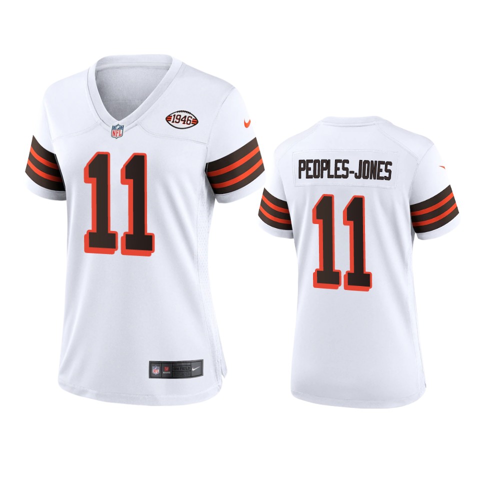 women donovan peoples jones browns white 1946 collection jersey