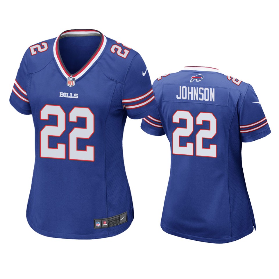 women duke johnson bills royal game jersey